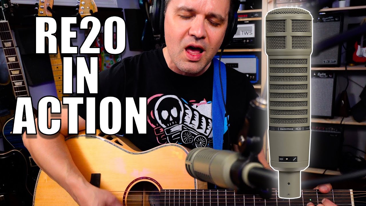 Electro-Voice RE20 + Cloudlifter - Singing & Guitar Tone Test