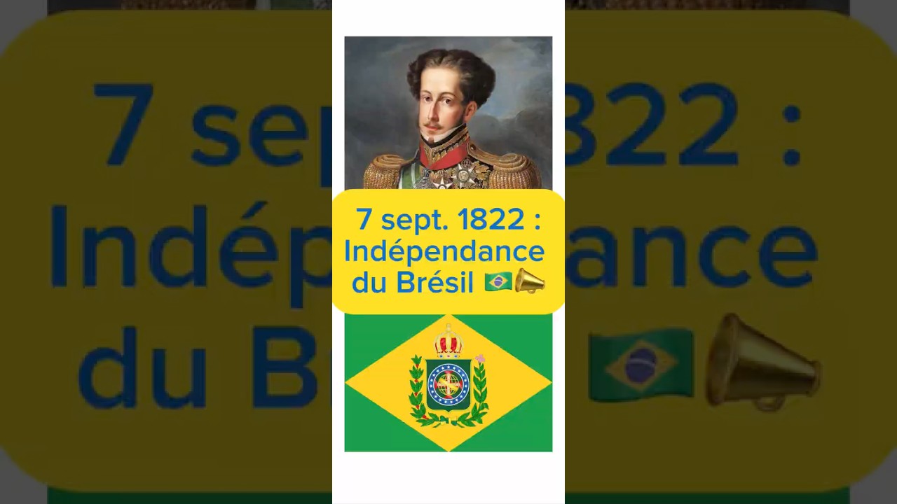 7 sept. 1822 : Ind&eacute;pendance du Br&eacute;sil 🇧🇷📣 #histoire #br&eacute;sil #portugal #ameriquedusud