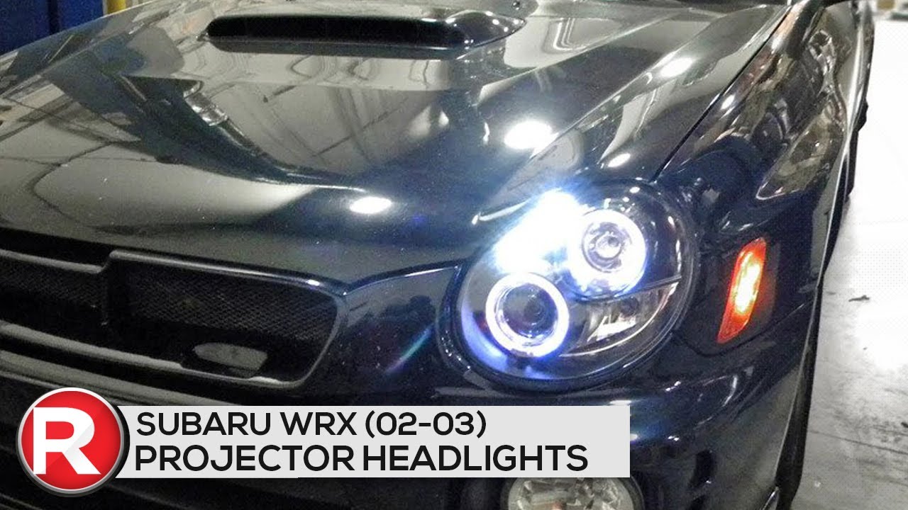 DIY Install: Spec-D Projector Headlights Subaru WRX (02-03) Dual Halo LED - Bug Eye Black or Chrome