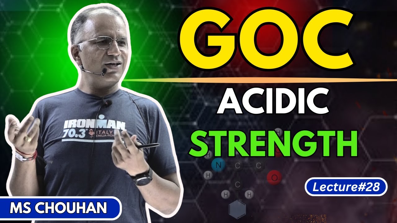 GOC | Acidic Strength | Lecture -28 | Hindi | IIT JEE ADVANCED | OC | MS Chouhan Sir