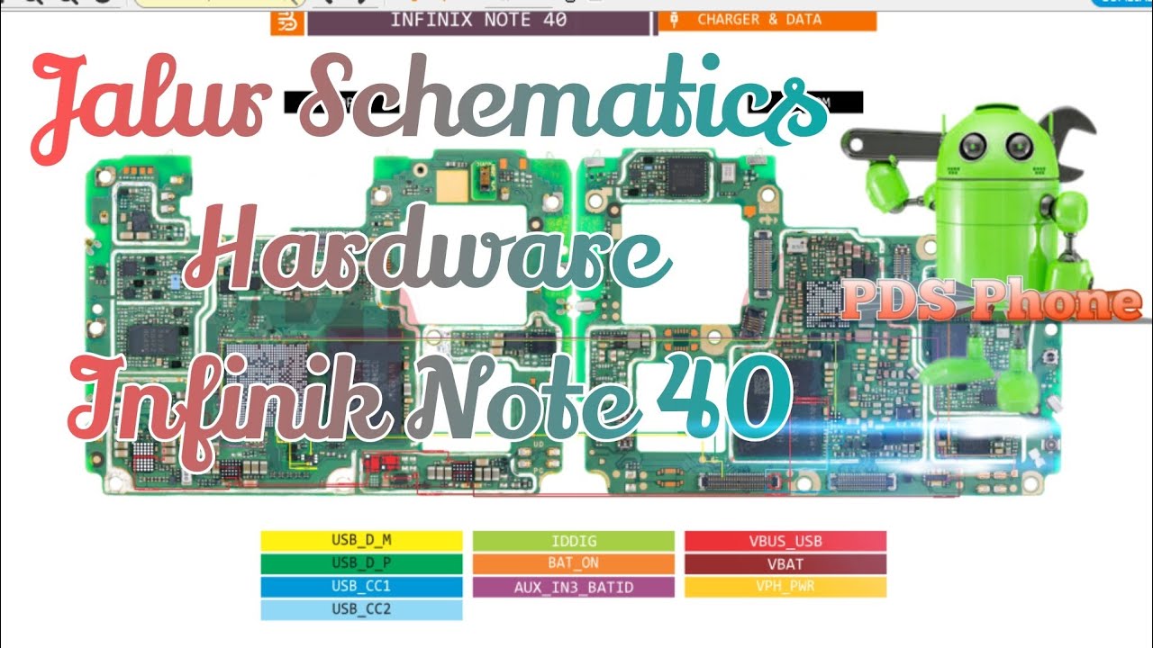Jalur Tracking Skema Lengkap Infinix Note 40 || Borneo Schematics