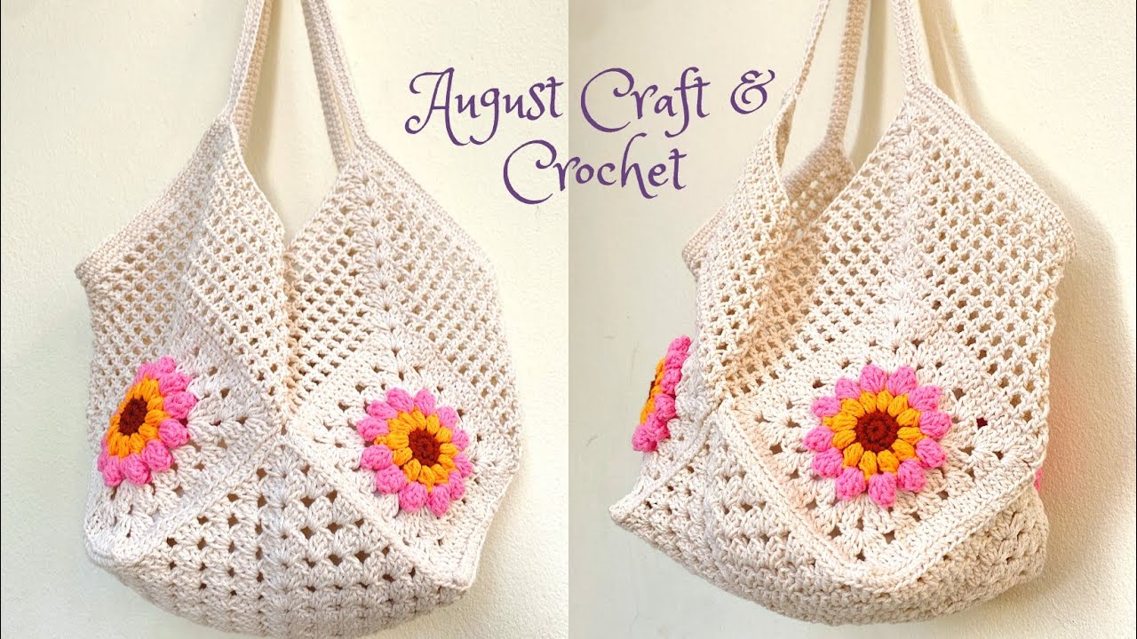 It's amazing how granny squares come together in a bag. | How to Bucket bag.