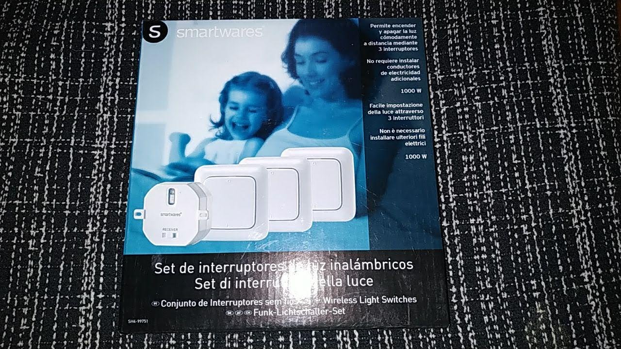 Interruptores de luz inalámbricos Smartwares , RF 433Mhz ,10 Euros en Lidl