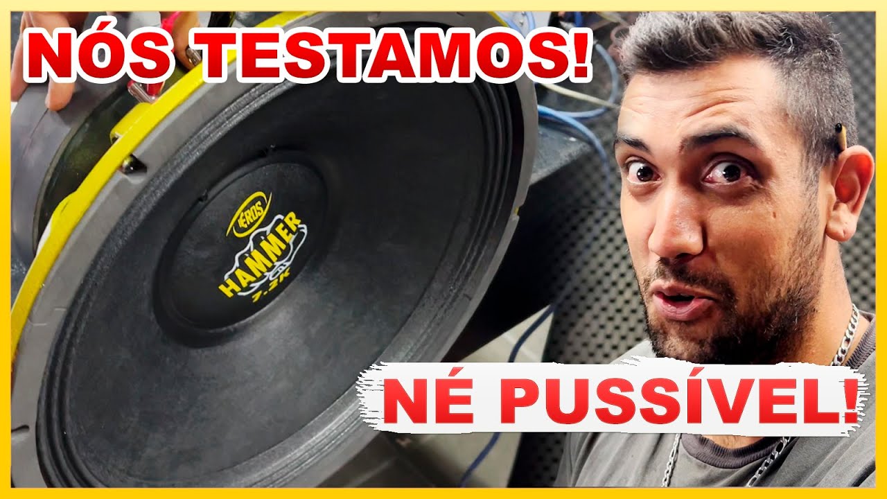 Eros Hammer 7.2K 3600 RMS e 95,5 DB de SENSIBILIDADE!...  Será?
