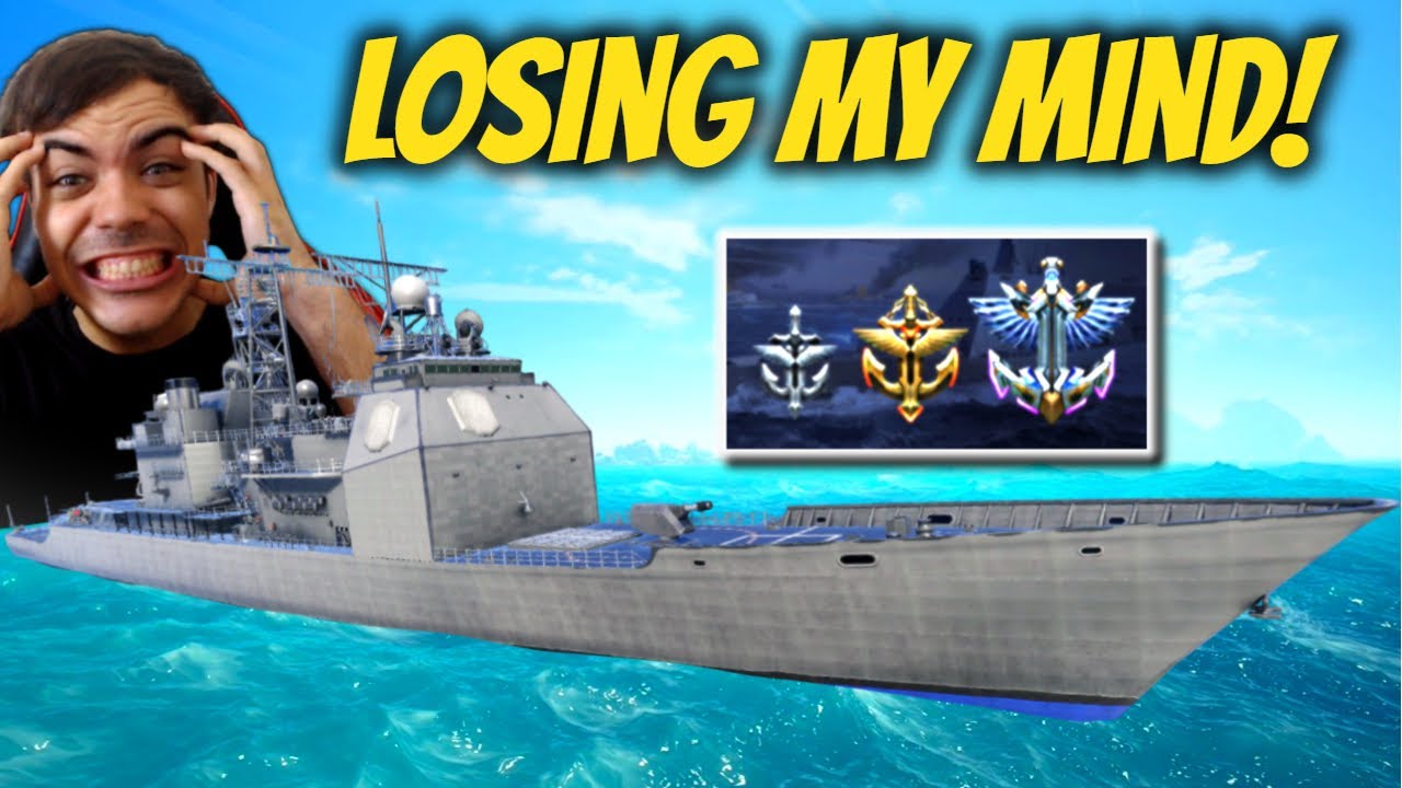I Spent 24 Hours Grinding Ranked as a Free to Play Player - (Port Royal) Modern Warships