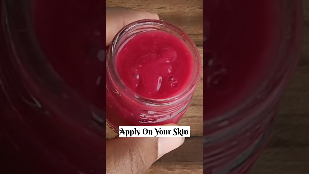 Beetroot Face Cream at Home #skincare #diy #shorts #trending #viralvideo