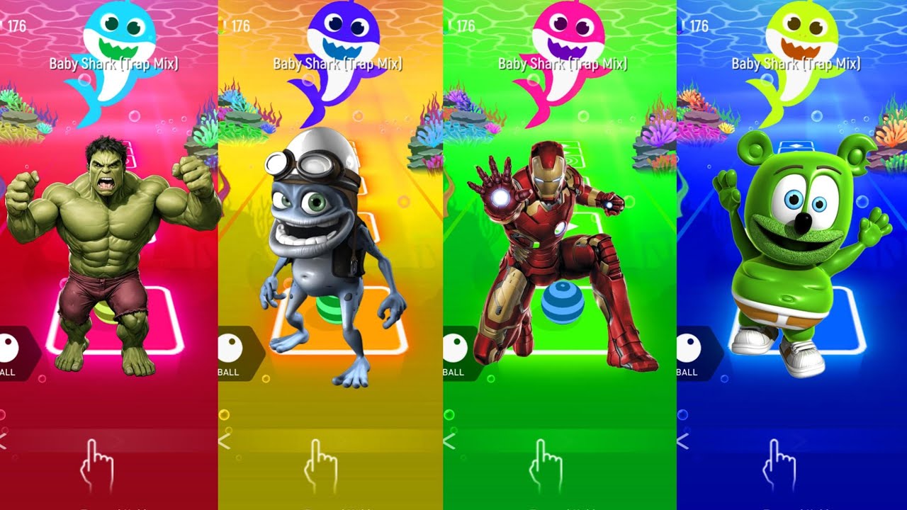 Paw Patrol Team Sky vs Ryder vs Rublle vs Chase Coffin Dance Music Tiles hop Edm Rush