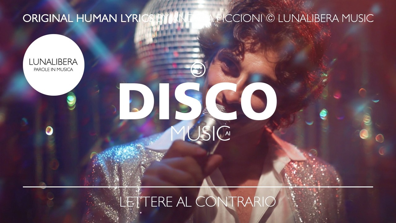 Lettere al contrario - Brano AI da testo originale #musicaai #poesiaumana #discomusic