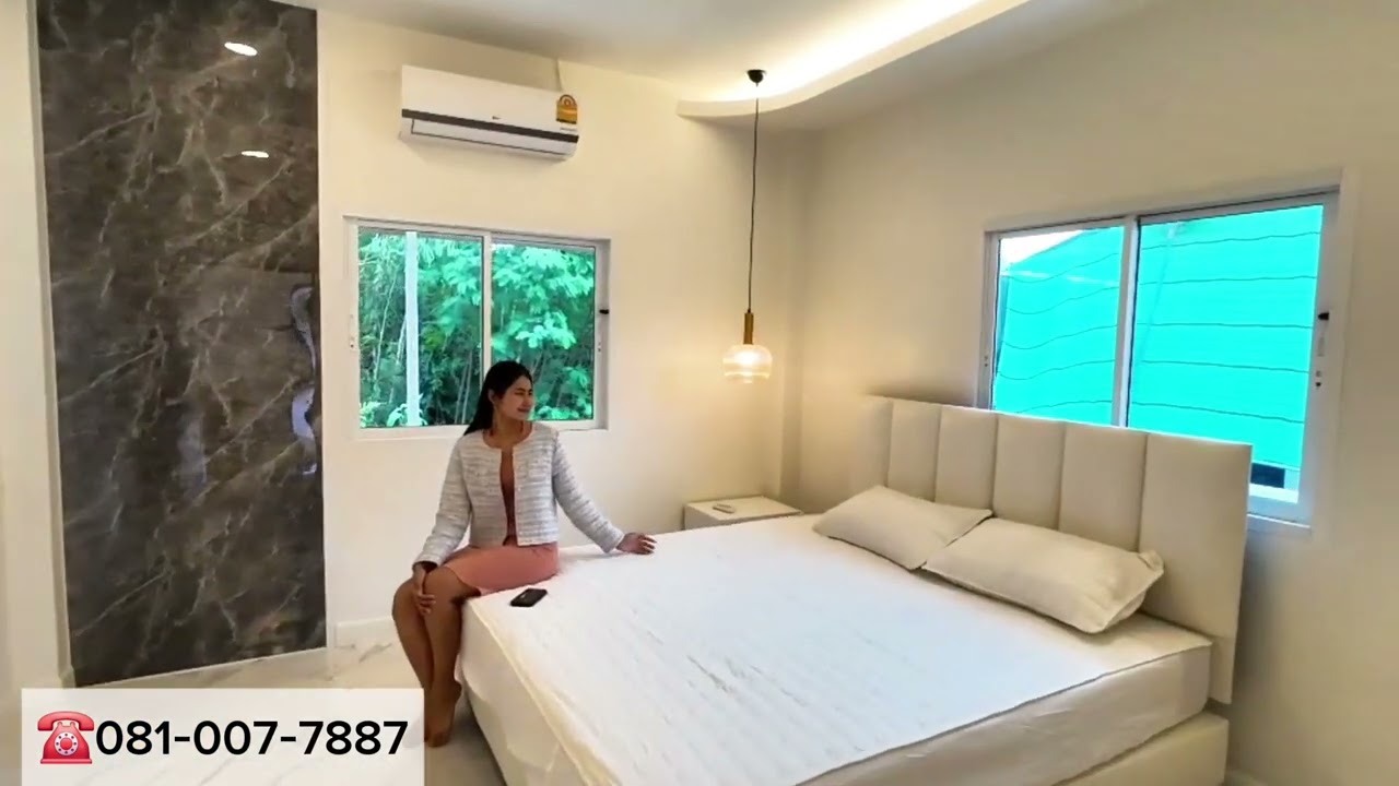 บ้านสวยเมืองชะอำราคาเพียง2.xxล้านสอบถาม081-007-7887 ใกล้หาดชะอำ10นาทีหลังมุม