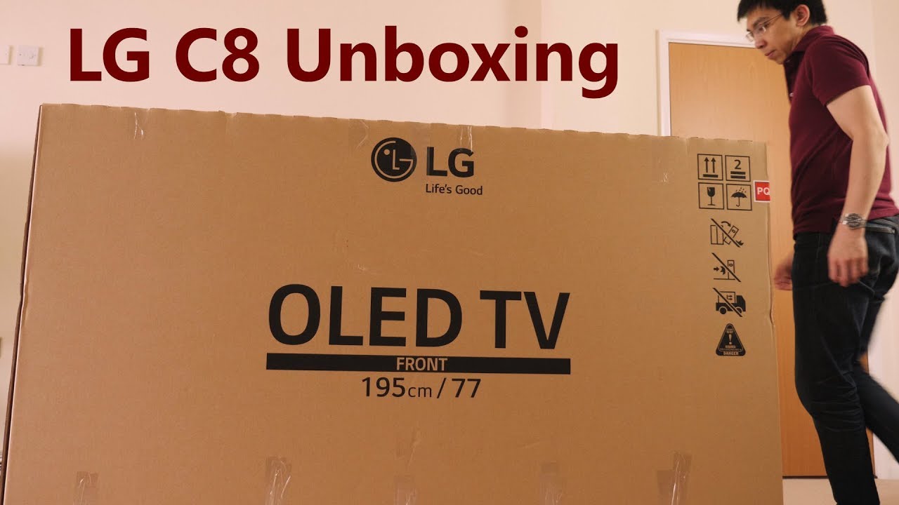 LG 77-inch C8 OLED TV Unboxing