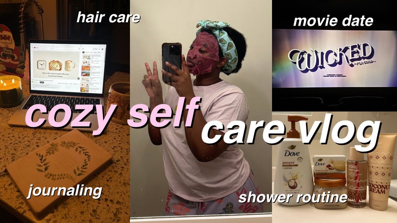 SELF CARE VLOG 🧖🏾‍♀️💅🏾🫧: hygiene shopping, wicked, shower routine, wash day, journaling, face mask