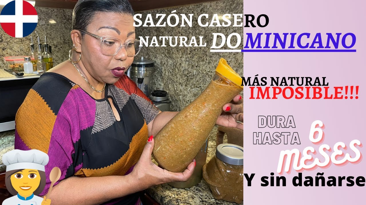 🔴SAZÓN CASERO natural DOMINICANO para CARNES, LOCRIOS Y TODO. SALUDABLE Y NATURAL