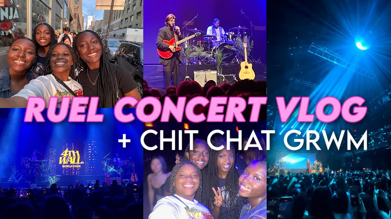 ruel concert vlog nyc + chit chat grwm (4th wall tour)