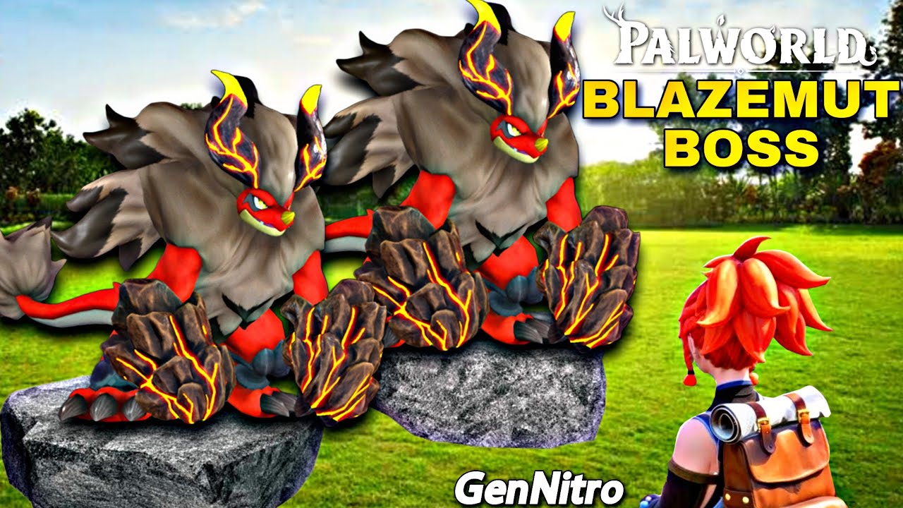 CATCHING THE MOST LEGENDARY LAVA TYPE POKEMON BLAZEMUT BOSS 🥵 PALWORLD