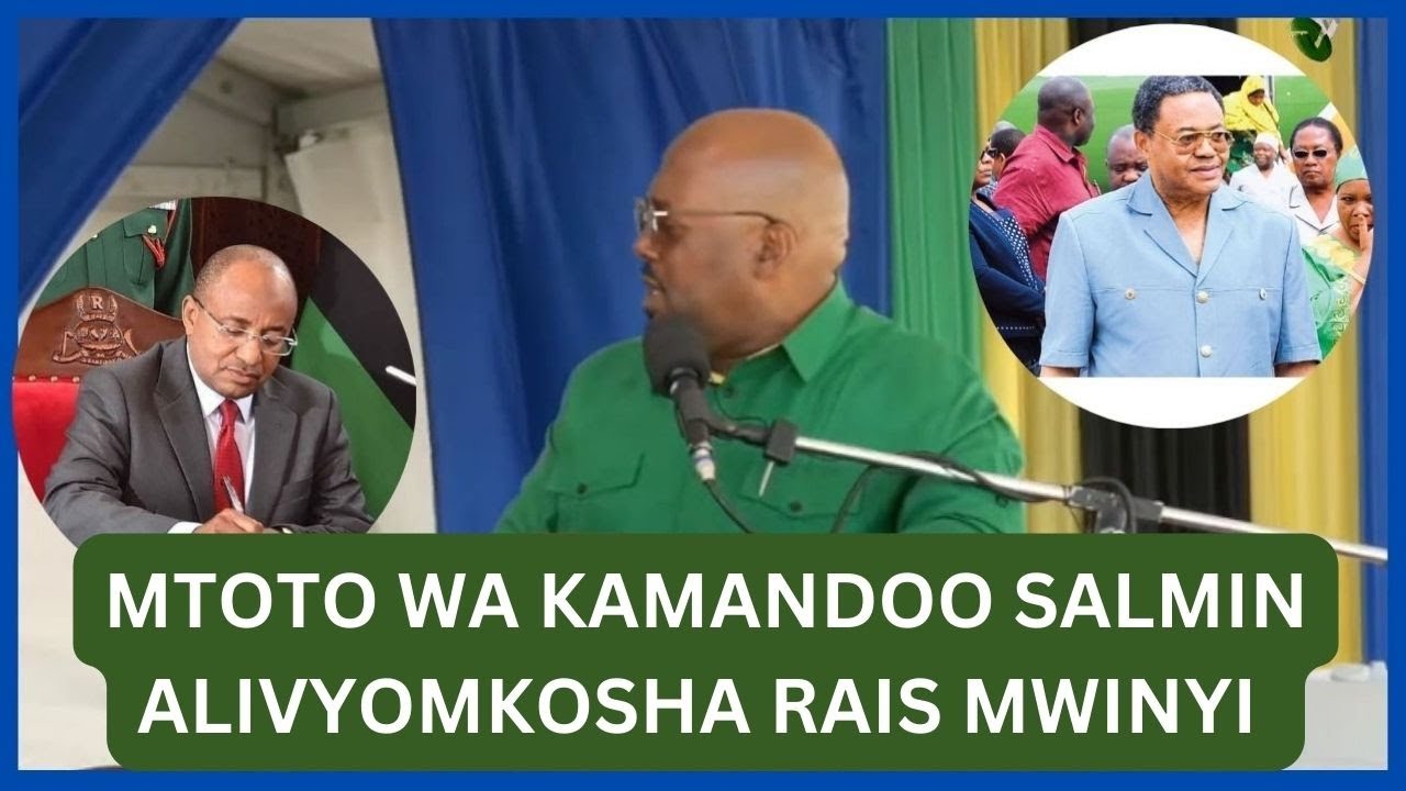 MTOTO WA RAIS MSTAAFU SALMIN AMOUR ALIVYOGURUMA MBELE YA RAIS MWINYI