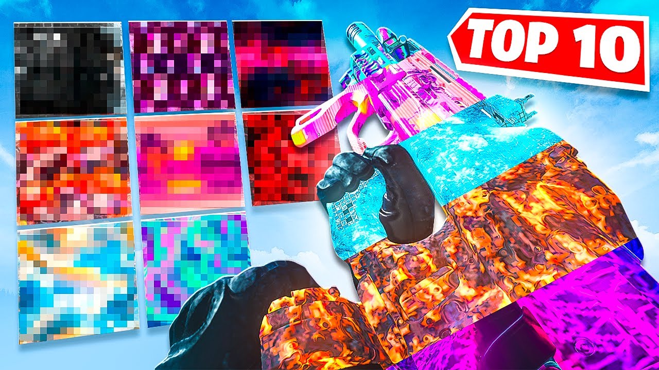 Top 10 mejores CAMUFLAJES de MODERN WARFARE 3