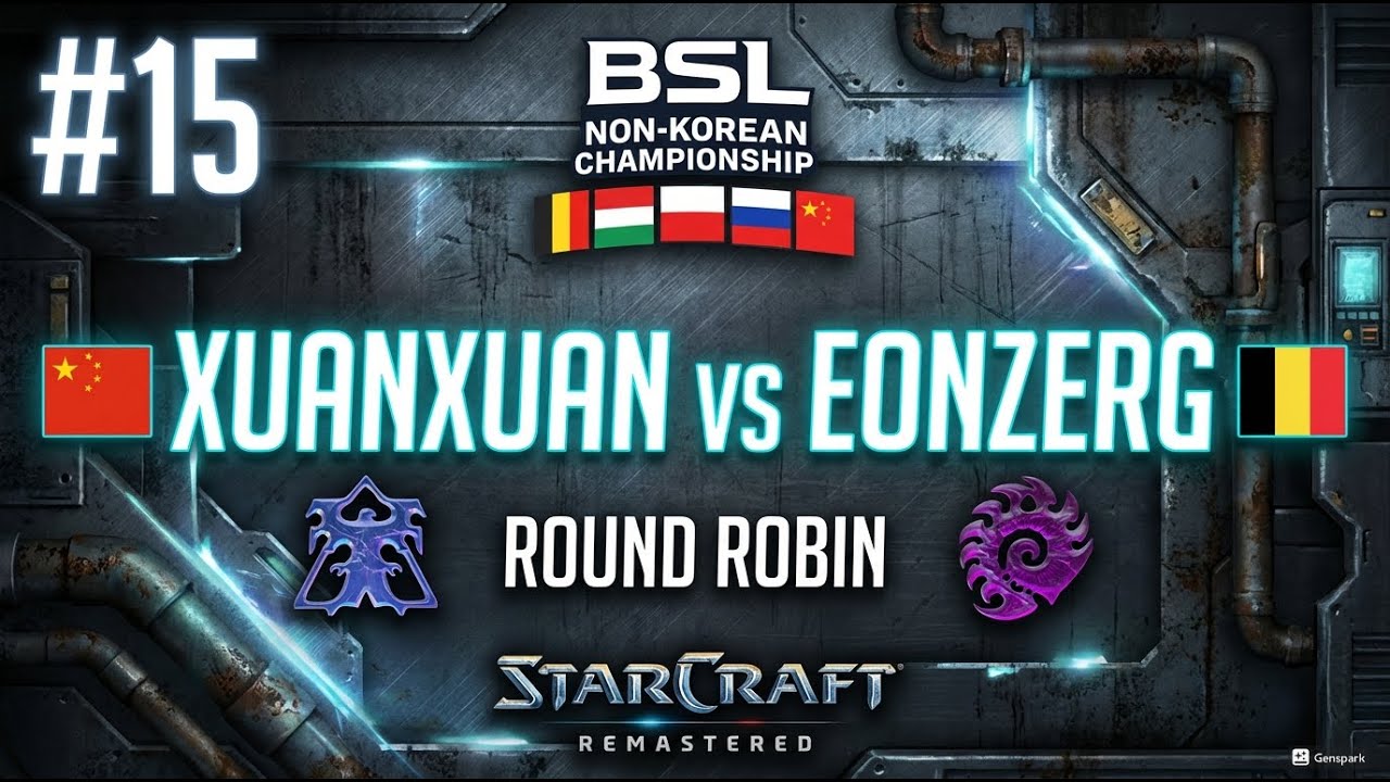 🇨🇳 XuanXuan (T) vs 🇧🇪 eOnzErG (Z) | BSL21 Non-Korean Championship | StarCraft Remastered | #15