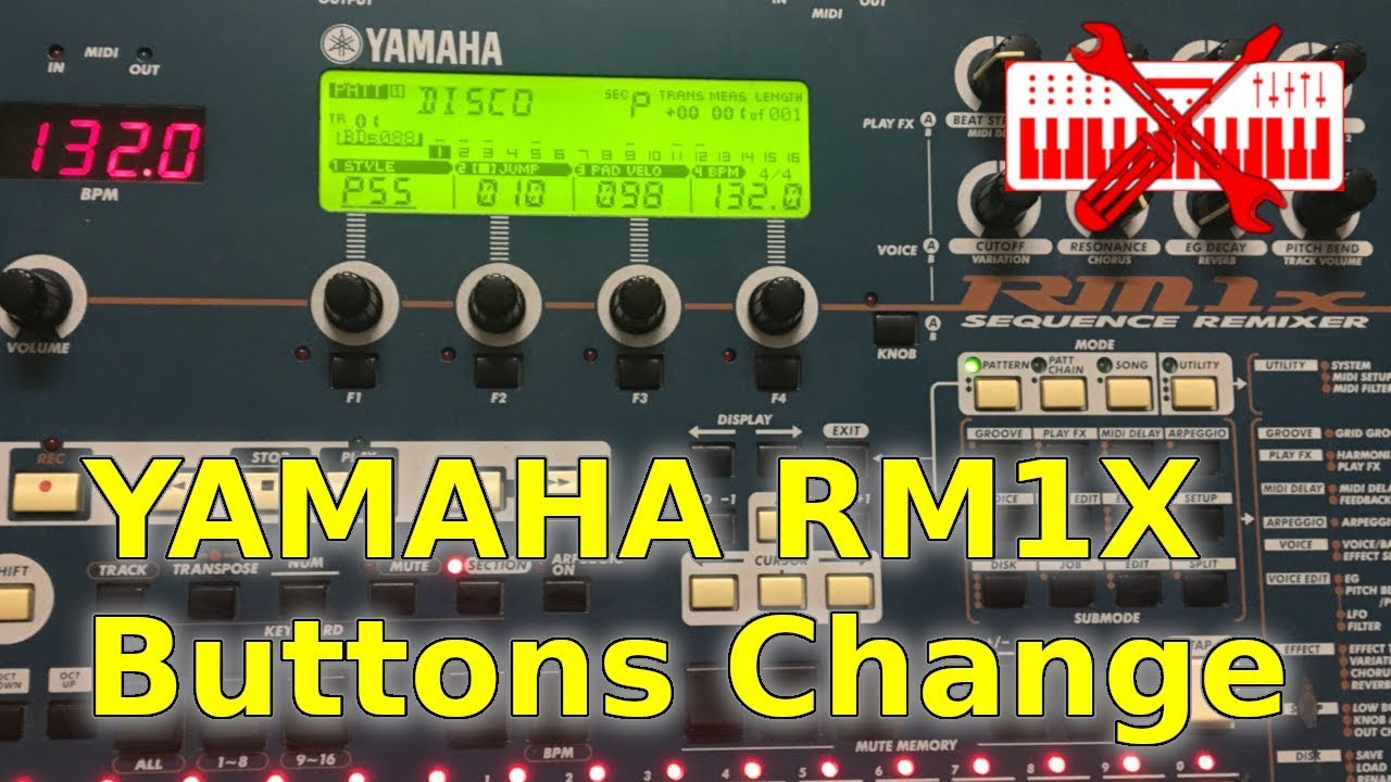 Yamaha RM1X menu buttons replacement