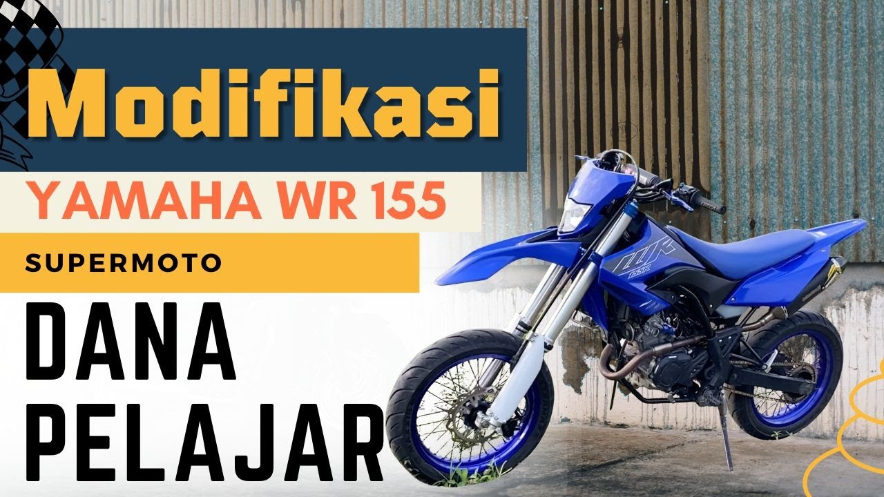 MODIFIKASI YAMAHA WR 155 LOW BUDGET!!! TERNYATA CUMA DIGATI USD AJA UDAH GANTENG JADI SUPERMOTO BGT!