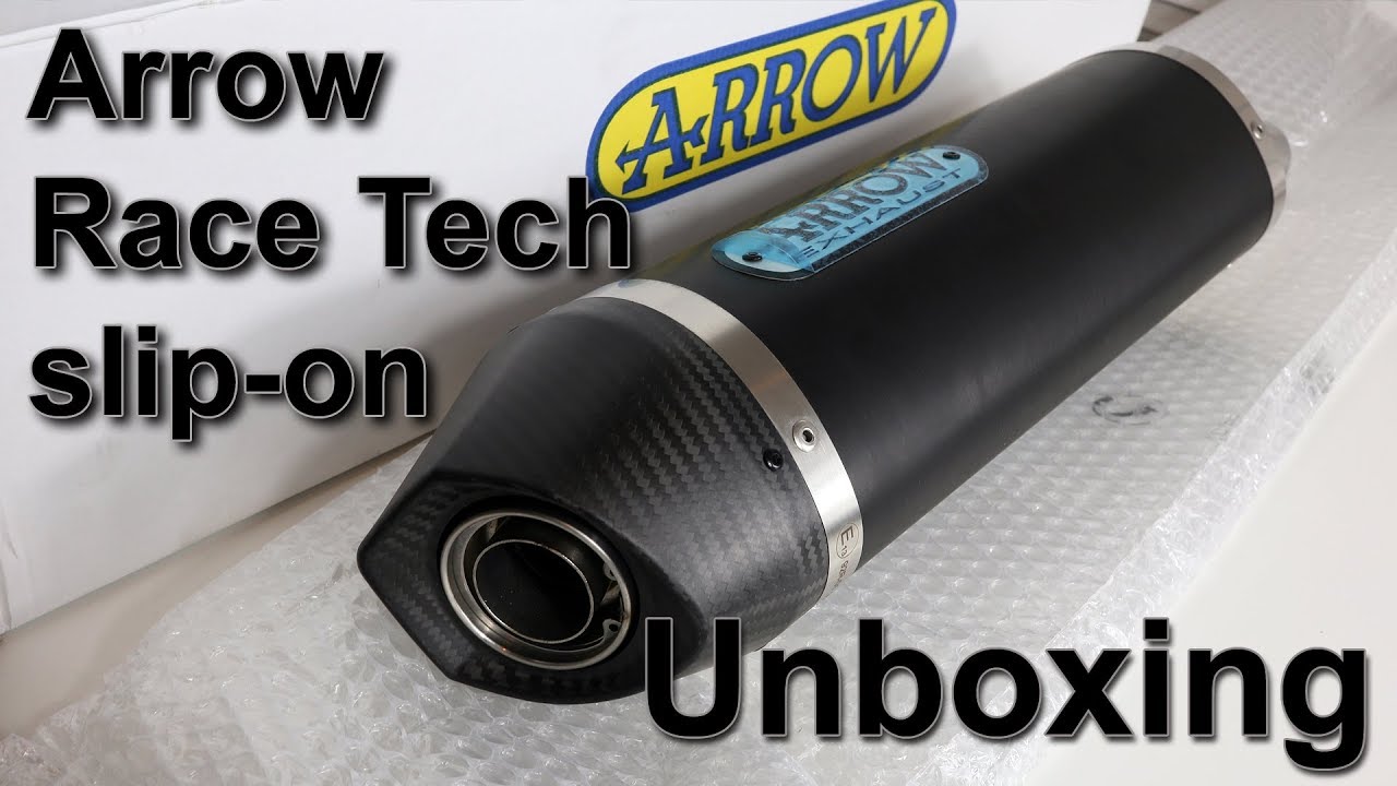 Arrow Race Tech Slip-On Unboxing & Thoughts (For Ninja 400)