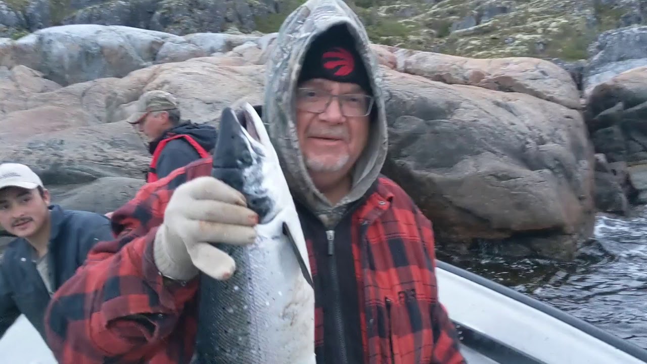 Net fishing in Norman Bay, Labrador