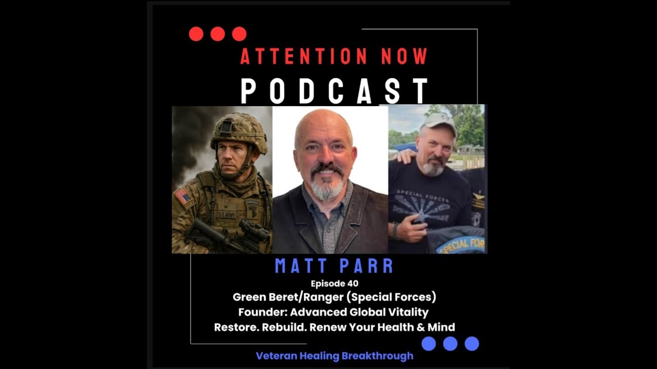 Healing Power of Umbilical Cord Stem Cells (Pain, PTSD, TBI FIX?)  Matt Parr, Special Forces,