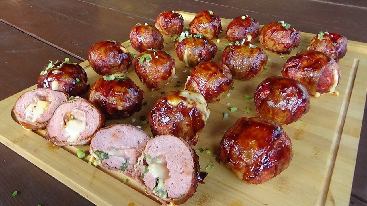Leuchtberg-BBQ # 39 Spicy-Leberkäs-Bacon-Balls aus dem El Fuego Portland XXL