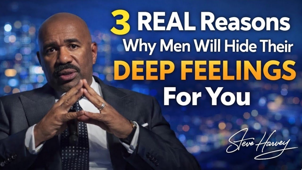 3 REAL Reasons Why Men Hide Their Deep Feelings For You | Steve Harvey