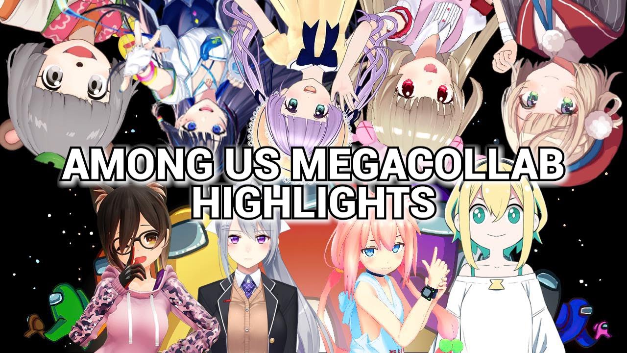 Pikamee tricks everyone into voting out Nekomiya Hinata Twice! (AMONG US MEGACOLLAB HIGHLIGHTS)