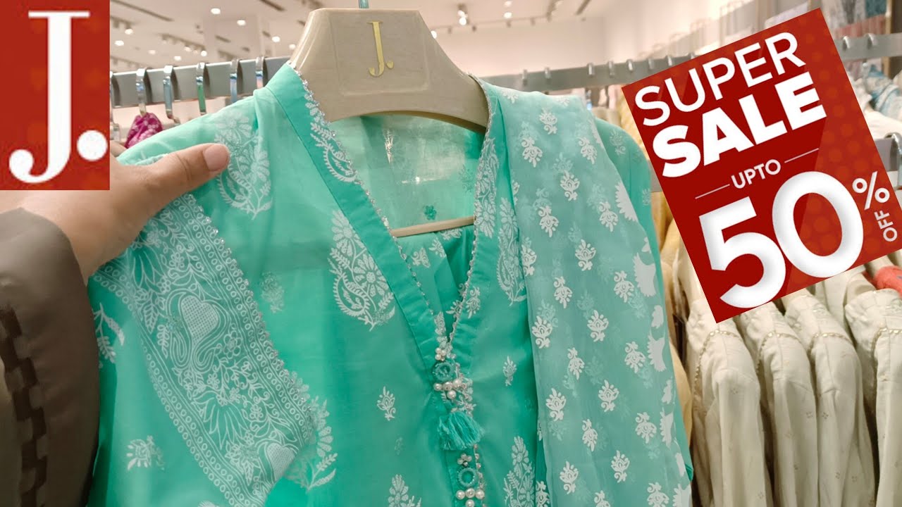 J.Junaid Jamshed Summer Sale 50% Off🔥|| J.sale Today || Junaid Jamshed Lawn sale 2025 🥳