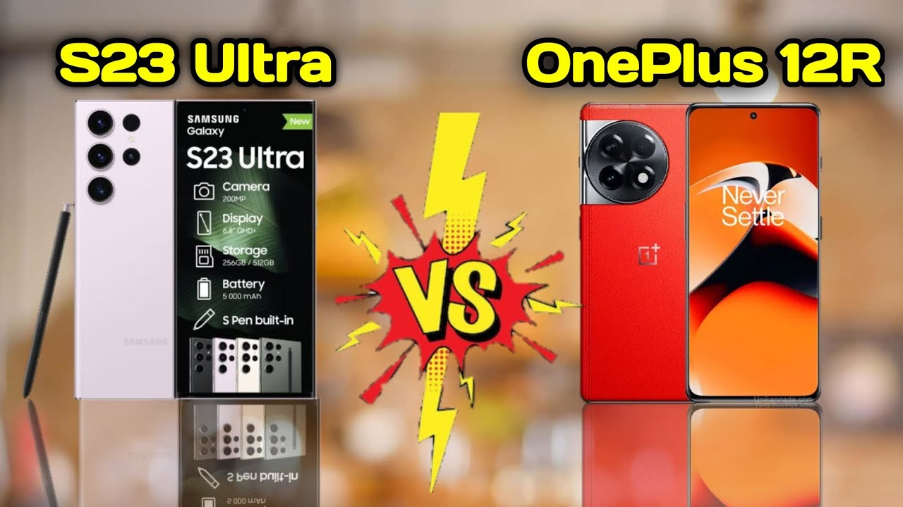 ⚡OnePlus 12R 5G vs Samsung Galaxy s23 Ultra | Comparison 🔥 |