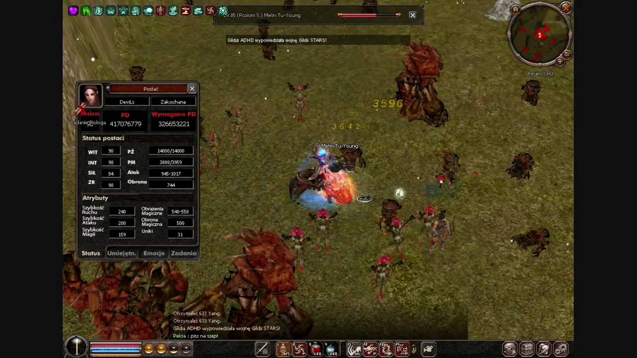 metin 85lvl 86 sekund szaman