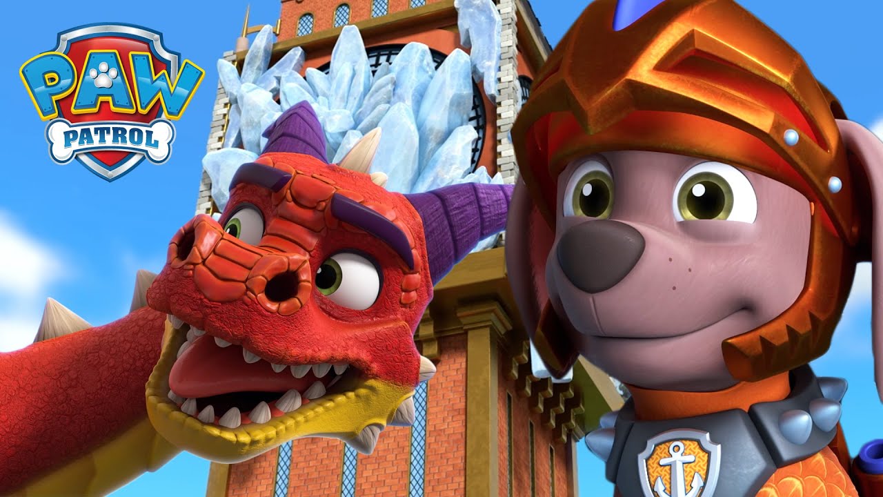 Smok ziejący lodem? Rycerskie pieski ratują zamrożony zamek! - Psi Patrol PAW Patrol po polsku