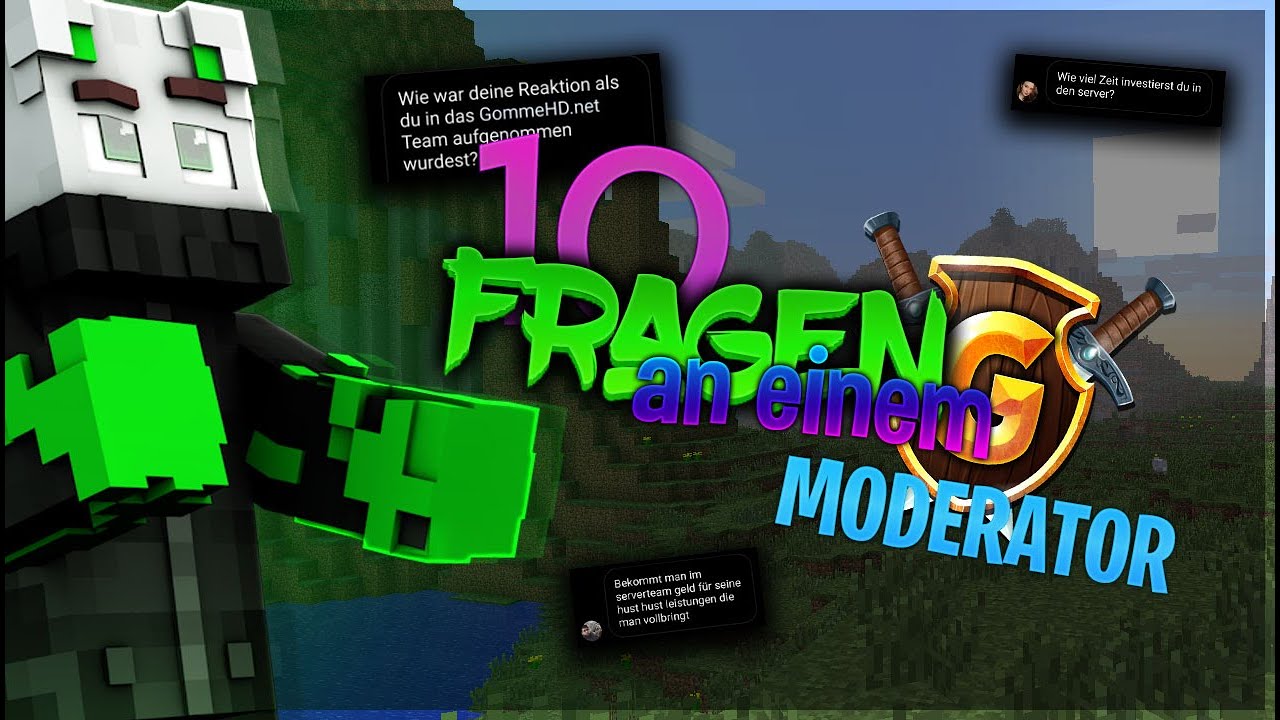 10 Fragen an einen GommeHD.net Moderator | Wie viel Geld verdienst du? | [German | Deutsch]