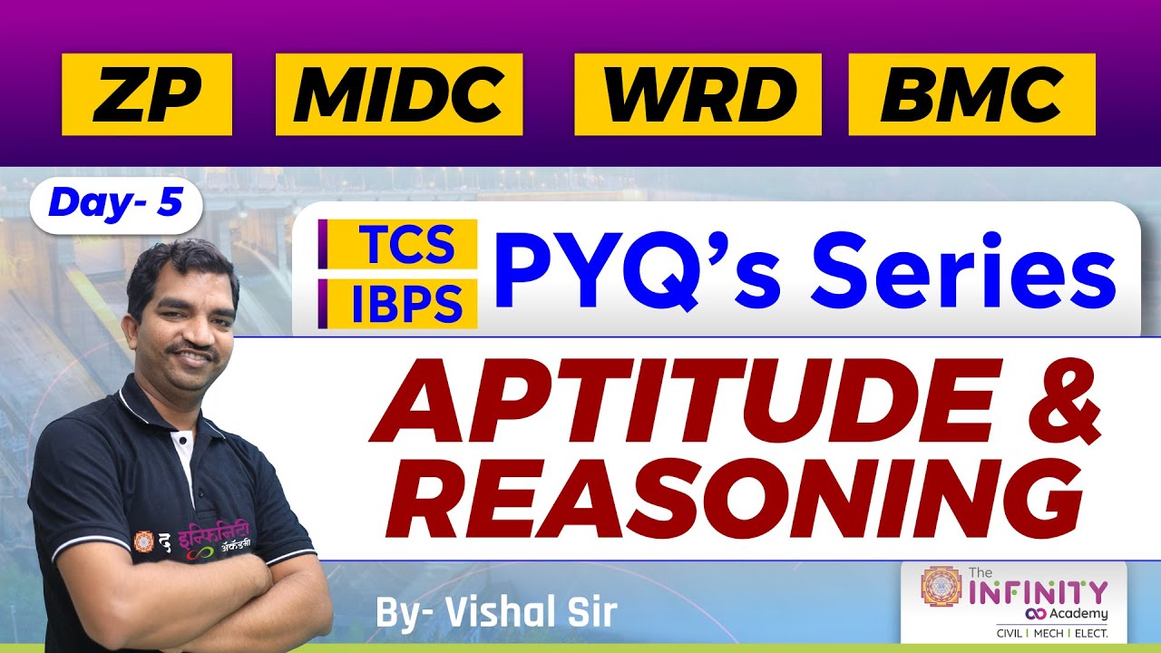 WCD MIDC ZP PYQs Series | Aptitute and Reasoning | MHADA Civil je pyqs | ZP Civil PYQs | Day 5