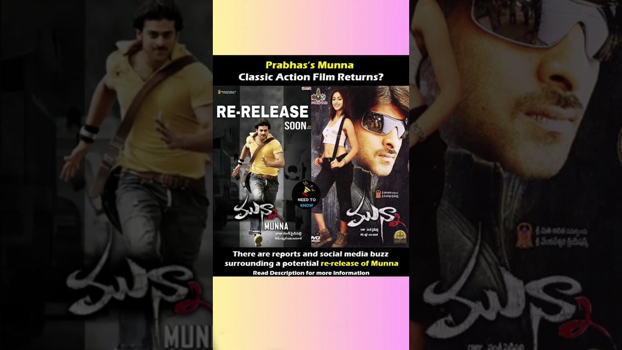 Prabhas Munna: Classic Action Film Returns?