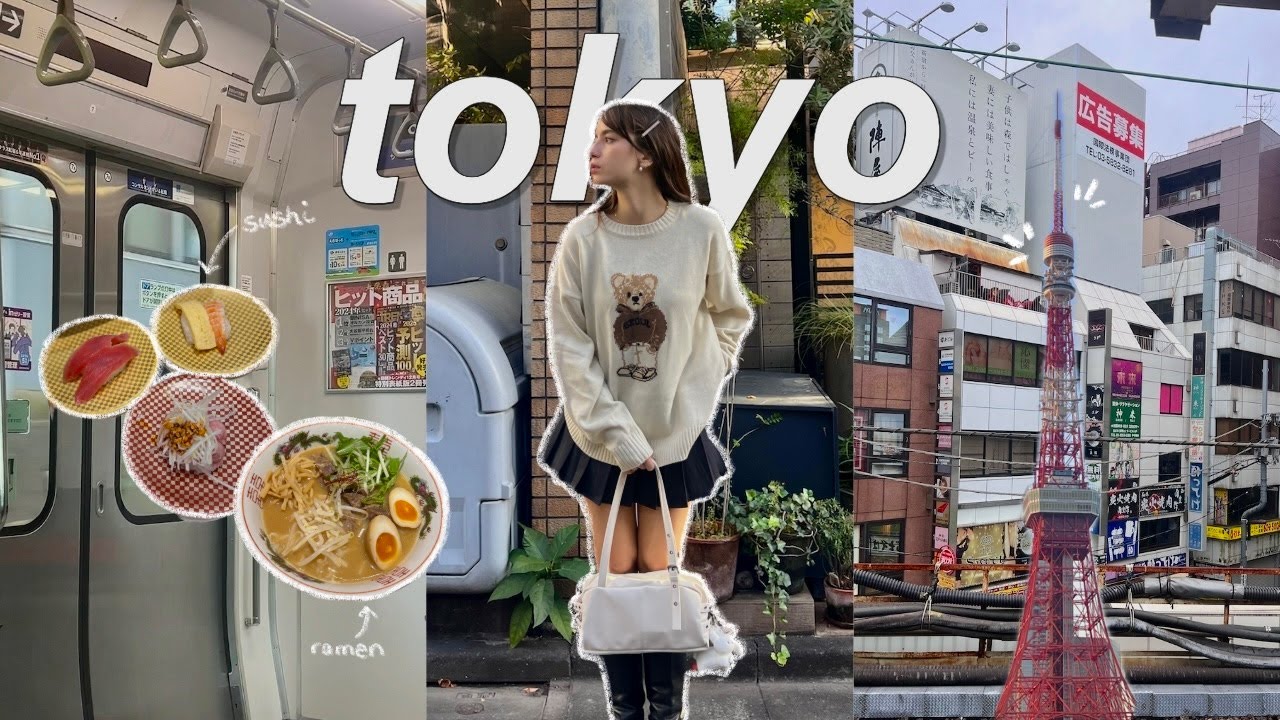 JAPAN VLOG ⋆˚✿˖° | solo traveling tokyo, japanese nails, lots of ramen + sushi, + hauls