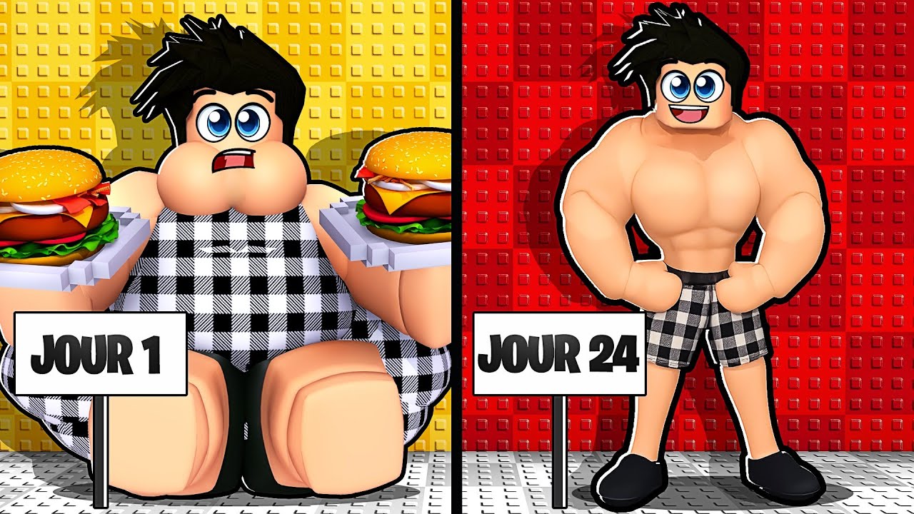 Roblox mais j'ai 24 jours pour perdre du poids...