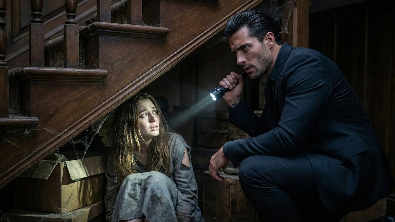 The Mafia Boss Found Her Hiding Under His Staircase — “Who Scared You This Bad?”
