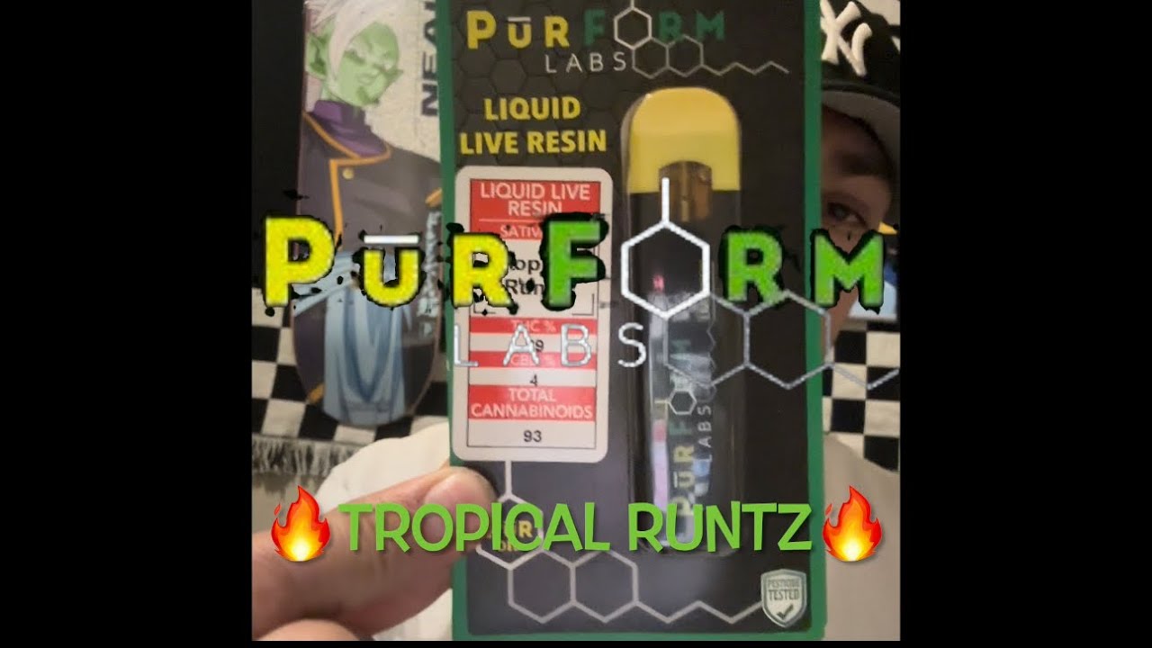 PUR FORM LABS 89% LIQUID LIVE RESIN (TROPICAL RUNTS)🔥REVIEW🔥