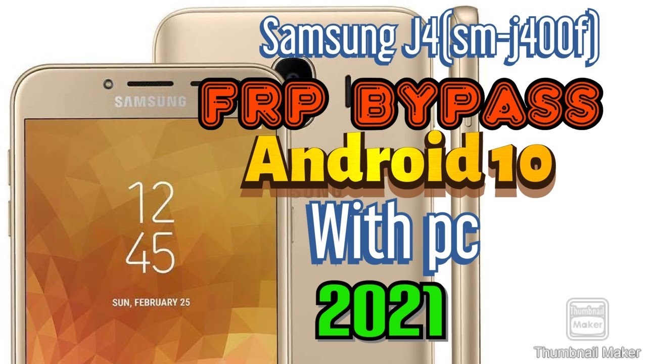 Samsung(SM-J400F) frp bypass Android 10 with pc easy method