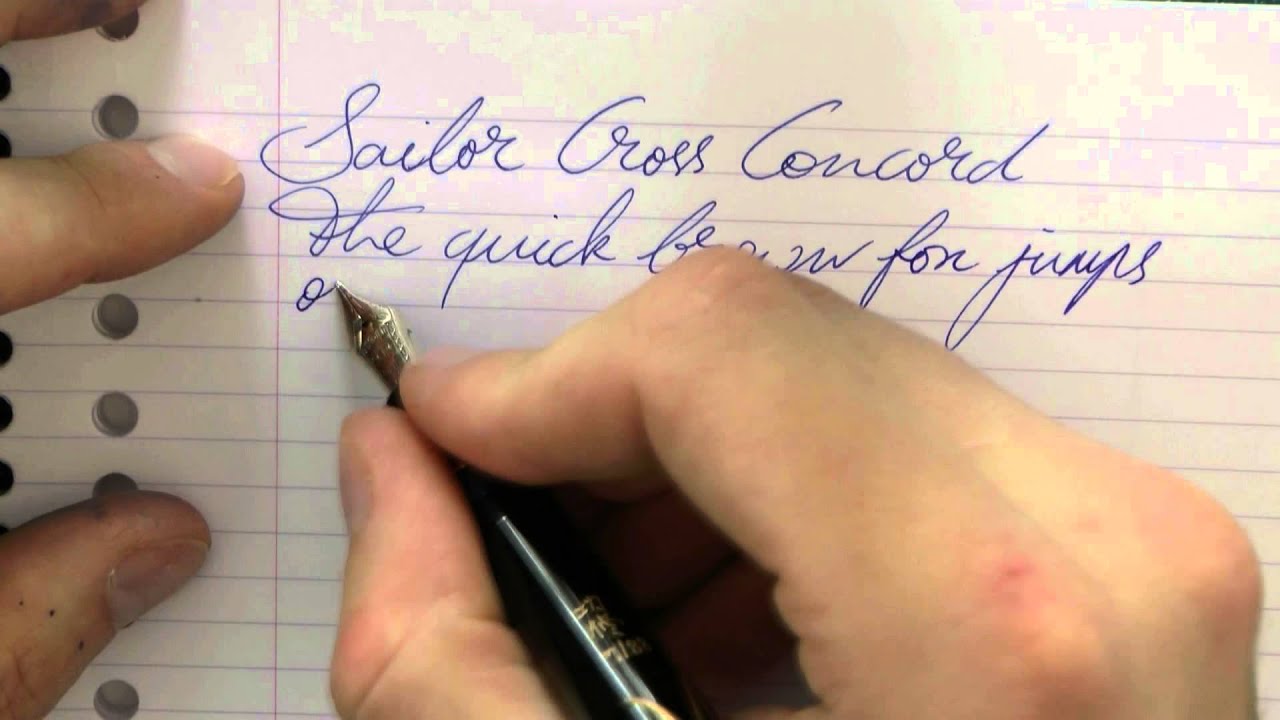Sailor Naginata Cross Concord Nib Review
