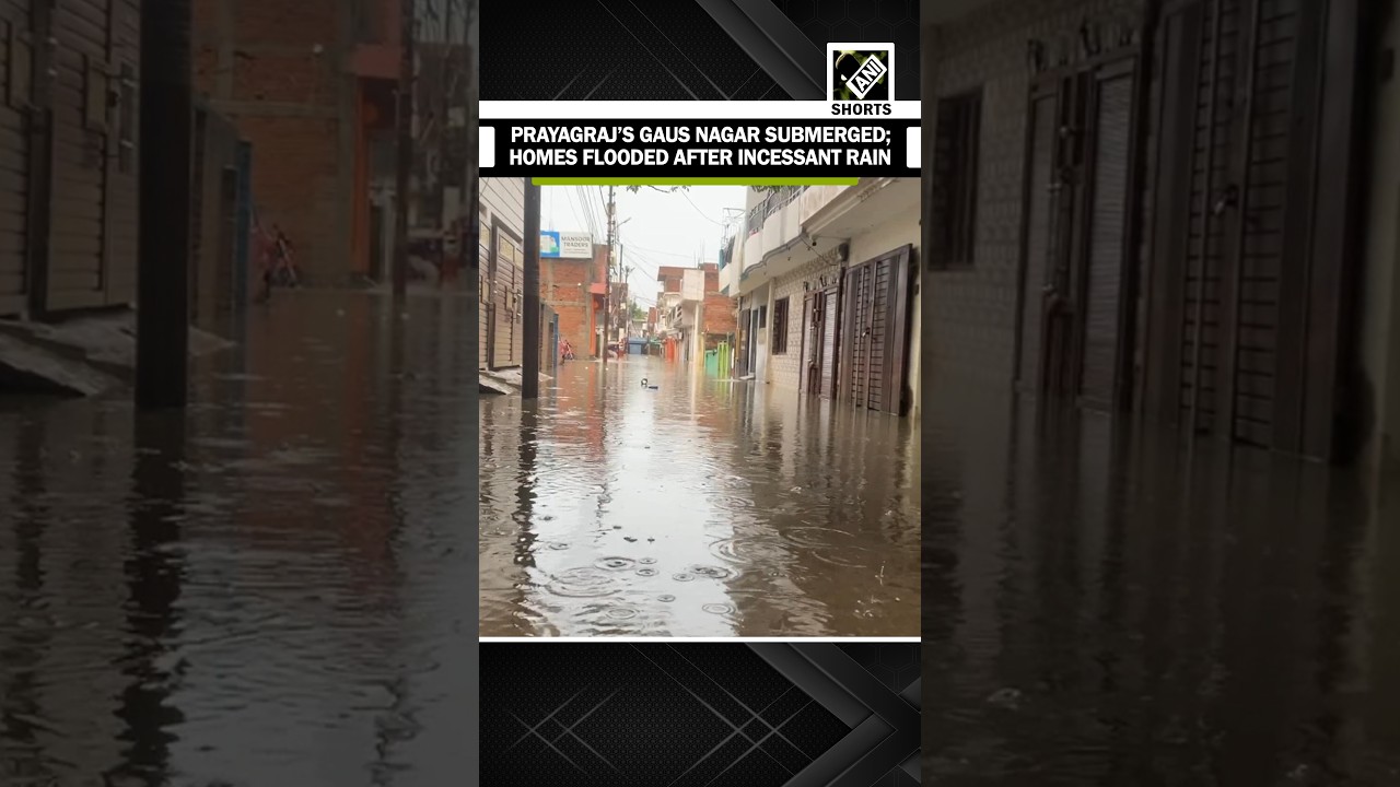 Heavy rain inundates Gaus Nagar in Prayagraj; water enters hundreds of homes
