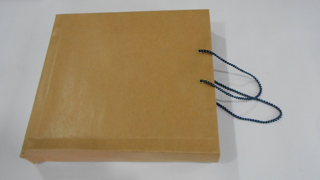DIY How to Make Environment Friendly Brown Paper Bag | Shopping Bag with Paper