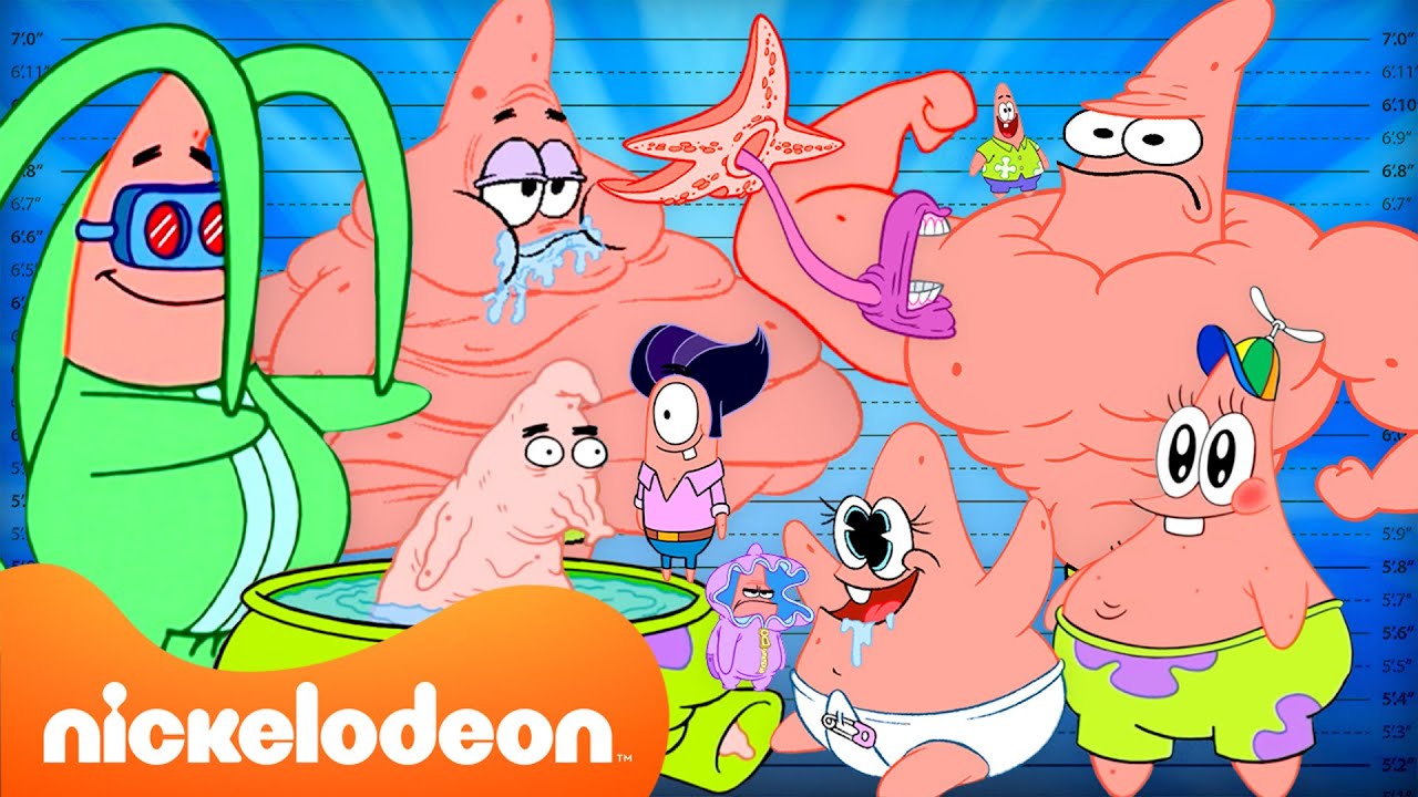 Bob Esponja | ¡Patrick clasificado por tamaño! 📏 | @SpongeBobOfficial | Nickelodeon en Español