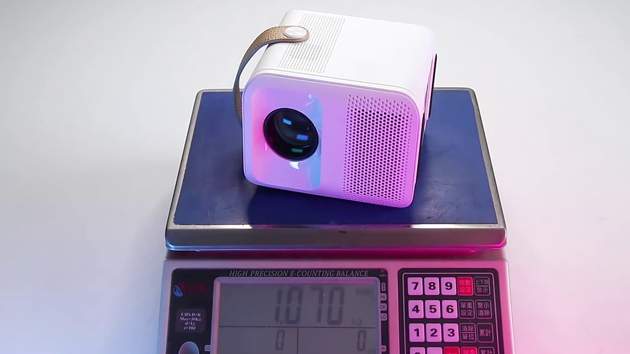 Test AUN Full HD Projector ET30 Optional Android 7800mAH Portable Aliexpress review