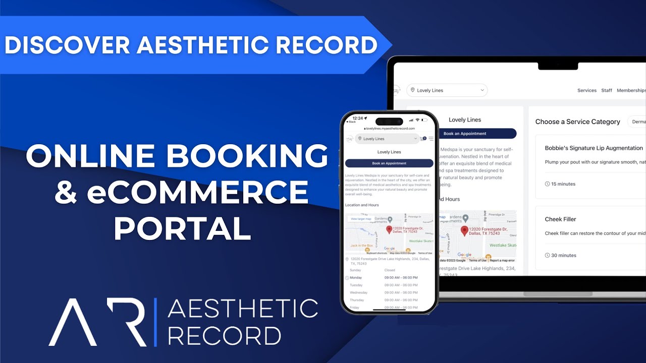 Discover Aesthetic Record: Online Booking & eCommerce Platform