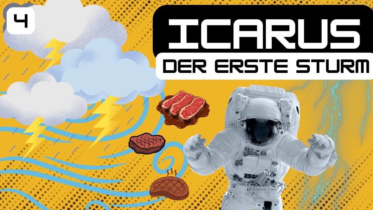 🌪️ ERSTER STURM! 😱 Nahrung sichern & ums Überleben kämpfen! 🍖🔥 | Icarus Folge 4