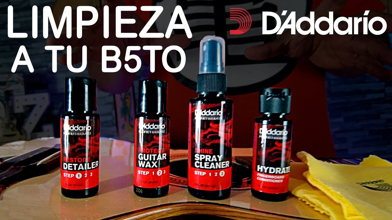 LIMPIA tu INSTRUMENTO con estos PRODUCTOS (Daddario)