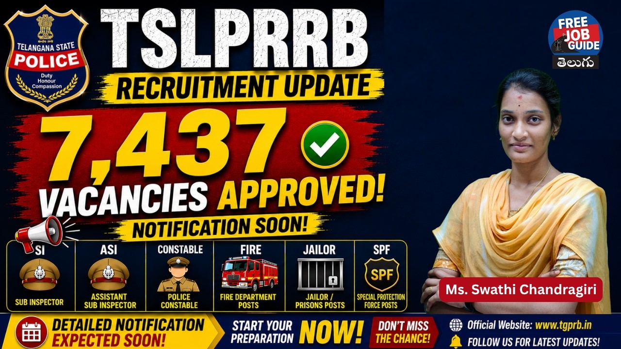 🚨 TSLPRB Recruitment Update 2026 | 7,437 Vacancies Approved 📢